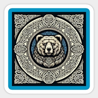 Medieval Bear Sticker